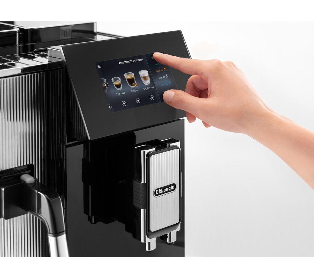 Cafetera automática "Bean to Cup" inteligente De'Longhi Maestosa EPAM960.75GLM - Negro metalizado