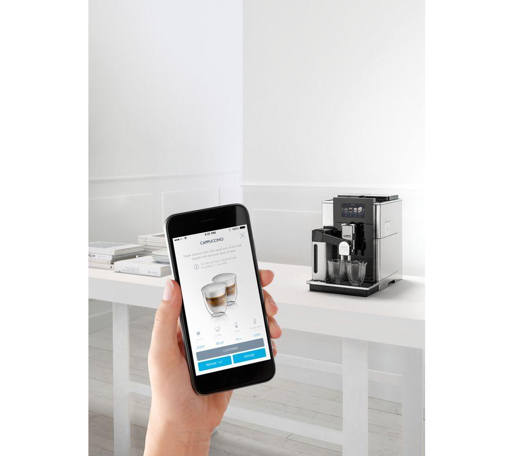 Cafetera automática "Bean to Cup" inteligente De'Longhi Maestosa EPAM960.75GLM - Negro metalizado