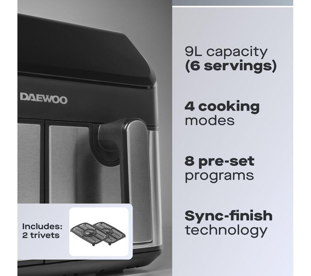 DAEWOO SDA2616GE Air Fryer - Black