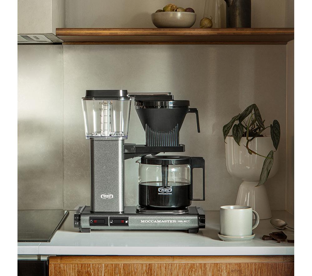 MOCCAMASTER KBG Select 53811 Filter Coffee Machine - Stone Grey