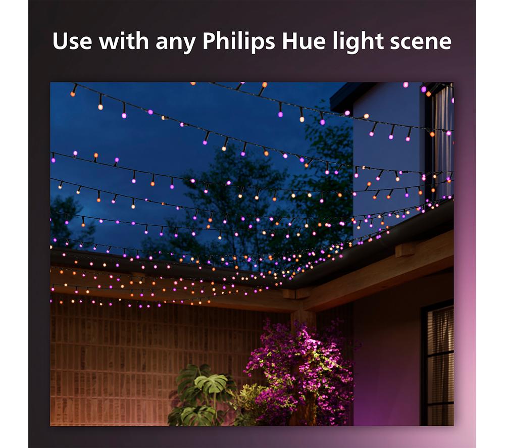 PHILIPS HUE Festavia Smart LED Colour String Lights - 250 mini LEDs, 20 m