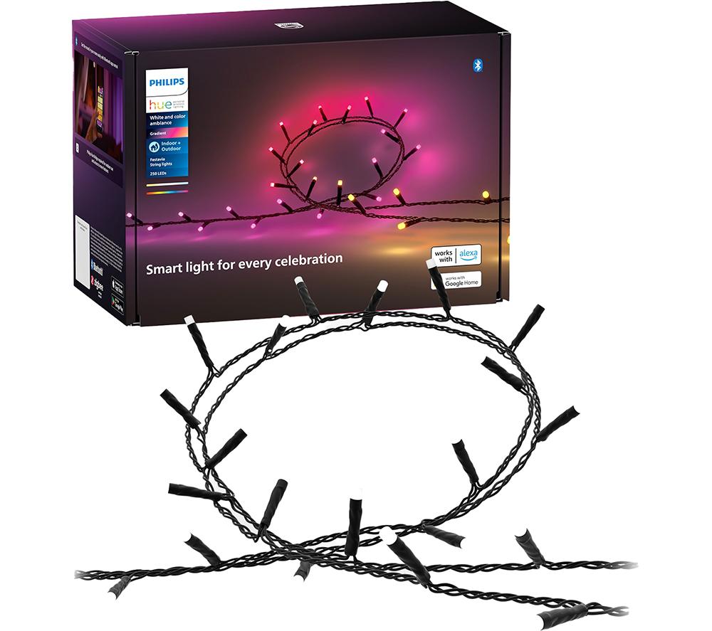 PHILIPS HUE Festavia Smart LED Colour String Lights - 250 mini LEDs, 20 m