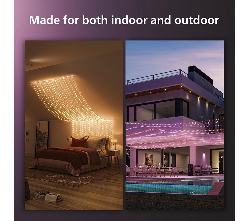 PHILIPS HUE Festavia Smart LED Colour String Lights - 500 mini LEDs, 40 m
