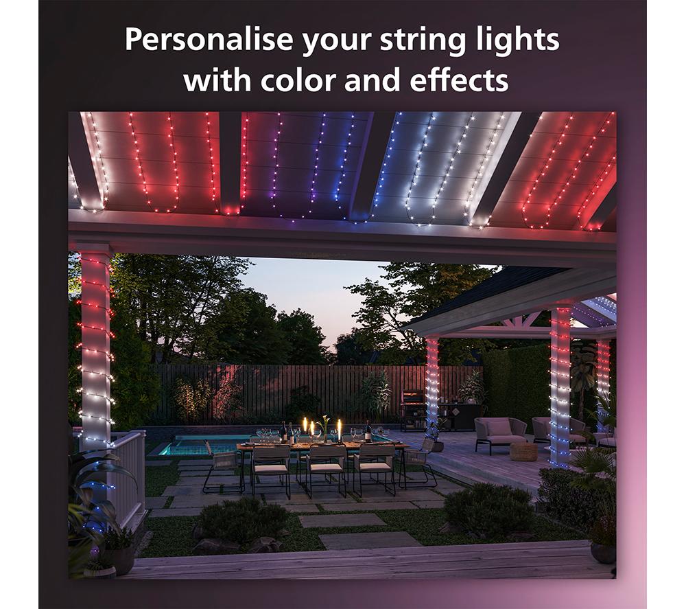 PHILIPS HUE Festavia Smart LED Colour String Lights - 500 mini LEDs, 40 m
