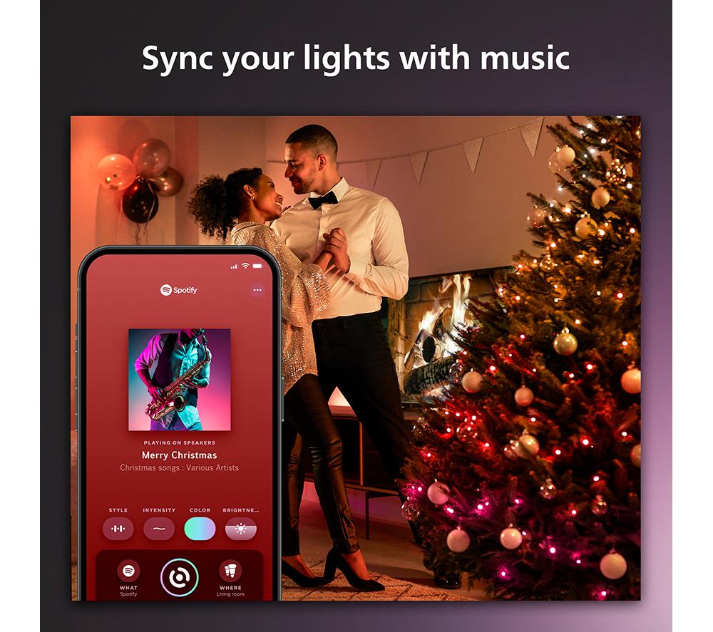 PHILIPS HUE Festavia Smart LED Colour String Lights - 500 mini LEDs, 40 m