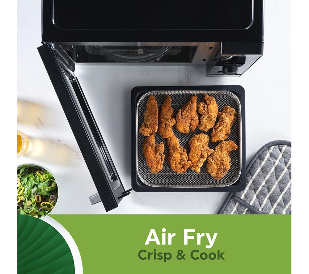 SALTER DuoWave Air Fryer EK5817 Microondas combinado - Negro y acero inoxidable