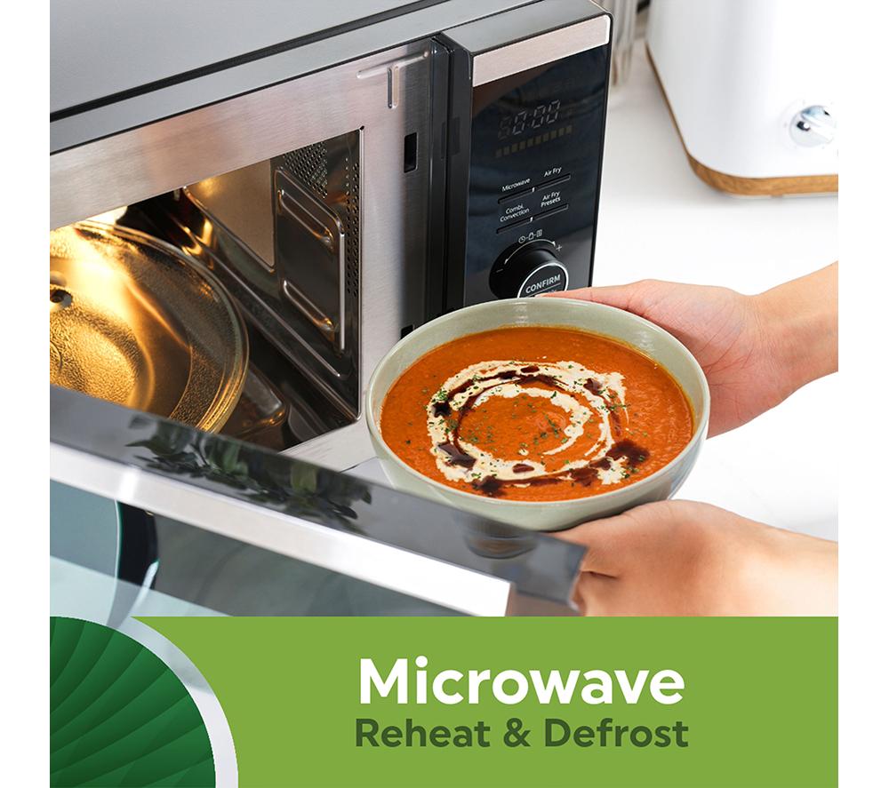 SALTER DuoWave Air Fryer EK5817 Microondas combinado - Negro y acero inoxidable