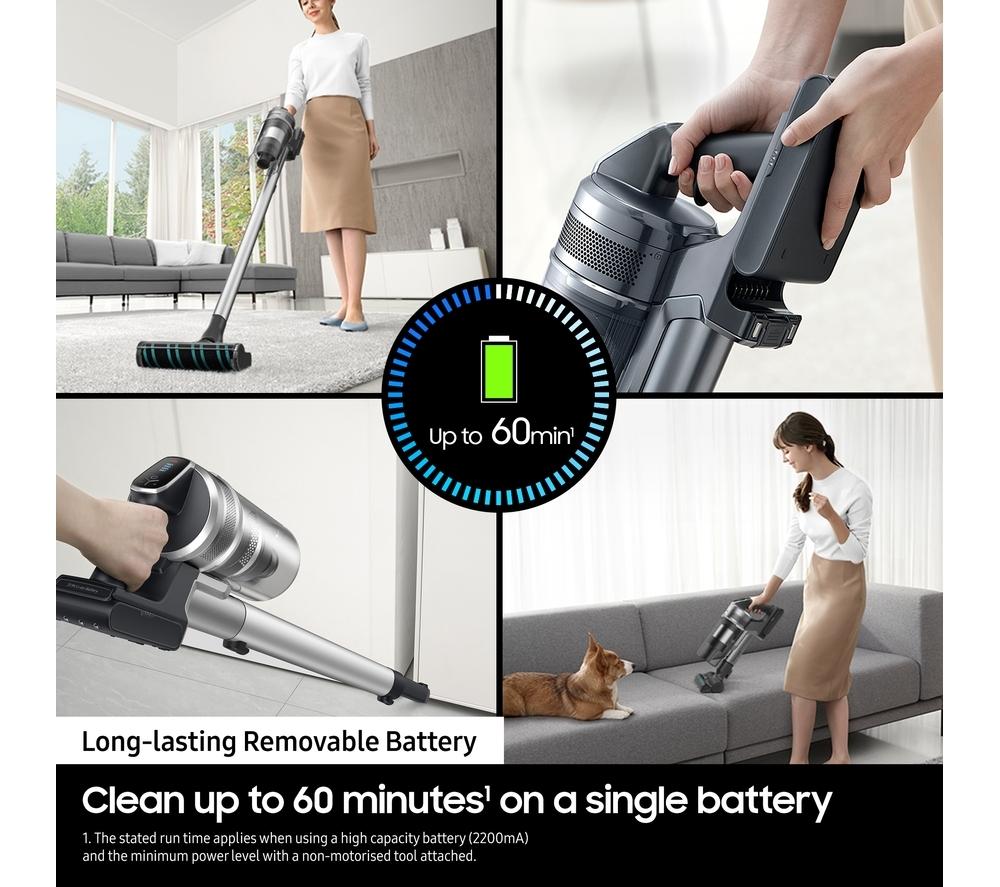 Aspiradora sin cable SAMSUNG Jet 75E Pet Max 200W VS20B75AGR1/EU con accesorio para pelo de mascotas - Verde menta