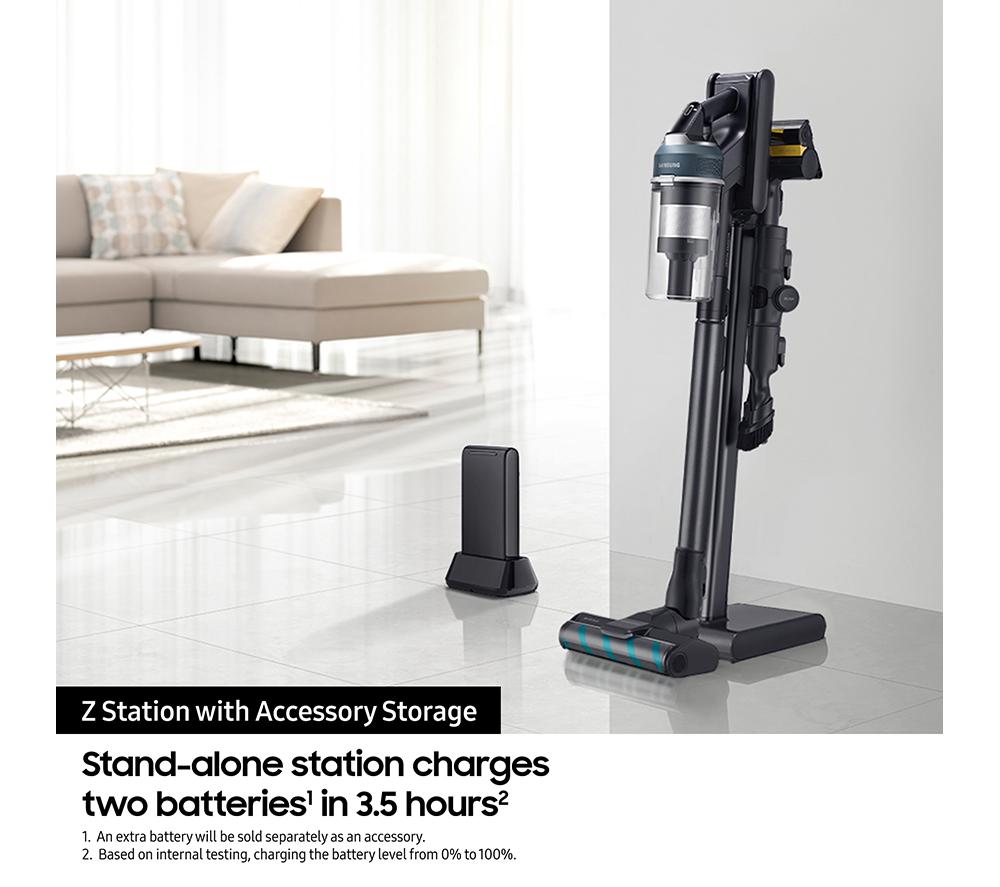 SAMSUNG Jet 95 Pro Max 210W VS20C9547TB/EU Cordless Vacuum Cleaner with Pet Tool+ & Spray Spinning Sweeper - Blue