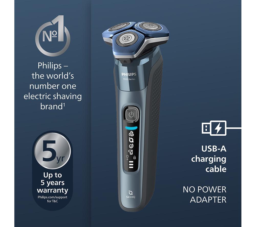 PHILIPS Series 7000 S7882/55 Wet & Dry Rotary Shaver - Ice Blue