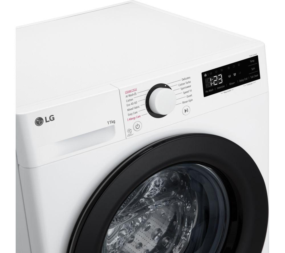 LG Serie 4 AI Direct Drive F4Y511WBLN1 Lavadora de 11 kg y 1400 rpm - Blanca