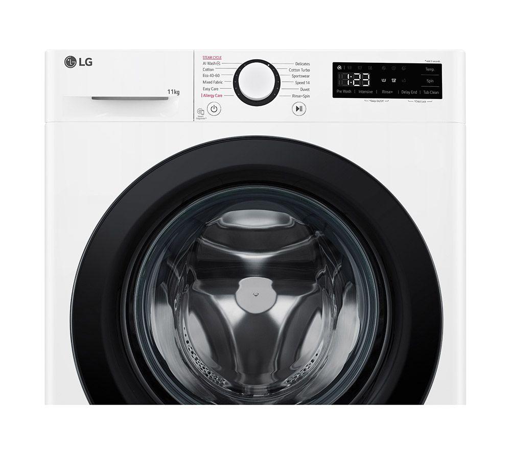 LG Serie 4 AI Direct Drive F4Y511WBLN1 Lavadora de 11 kg y 1400 rpm - Blanca