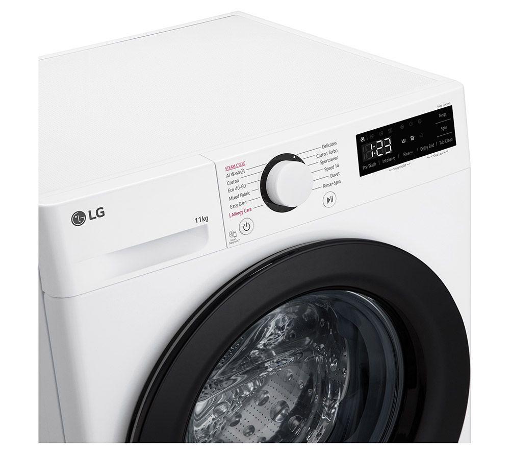 LG Serie 4 AI Direct Drive F4Y511WBLN1 Lavadora de 11 kg y 1400 rpm - Blanca