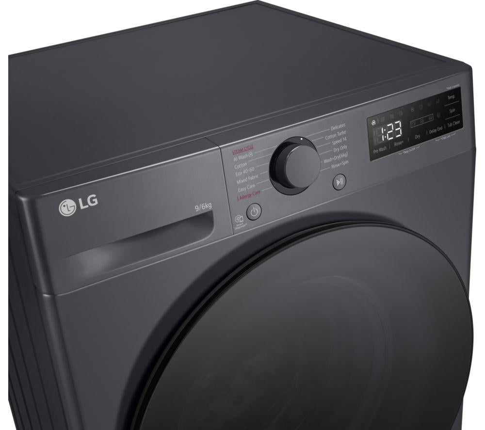 LG Serie 4 AI Direct Drive FWY696GBLN1 Lavadora-secadora de 9 kg - Gris