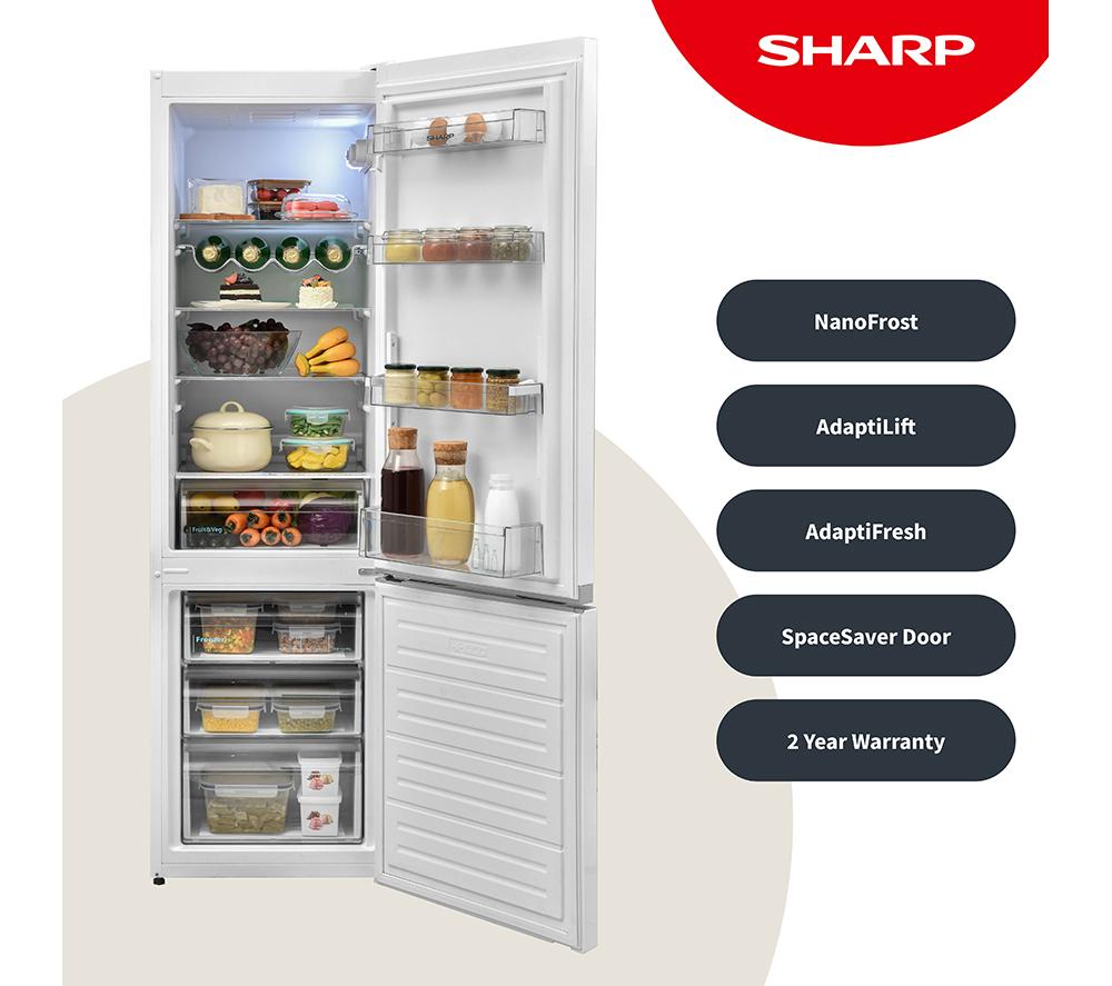 SHARP SJ-BB05DTXWE-EN Frigorífico Combi 60/40 - Blanco
