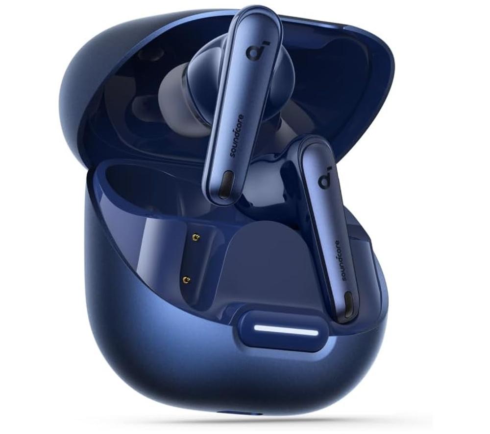 SOUNDCORE Liberty 4 Wireless Bluetooth Noise-Cancelling Earbuds - Navy Blue