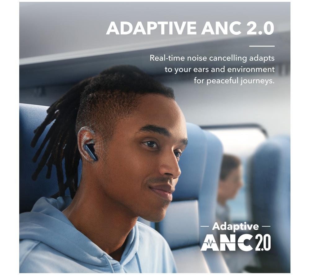 Audífonos inalámbricos Soundcore Liberty 4 con Bluetooth y cancelación de ruido - Azul marino