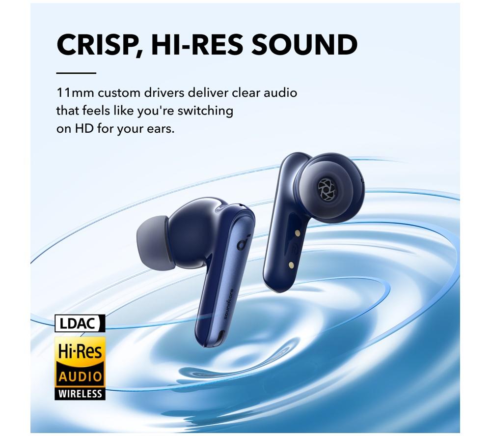 Audífonos inalámbricos Soundcore Liberty 4 con Bluetooth y cancelación de ruido - Azul marino