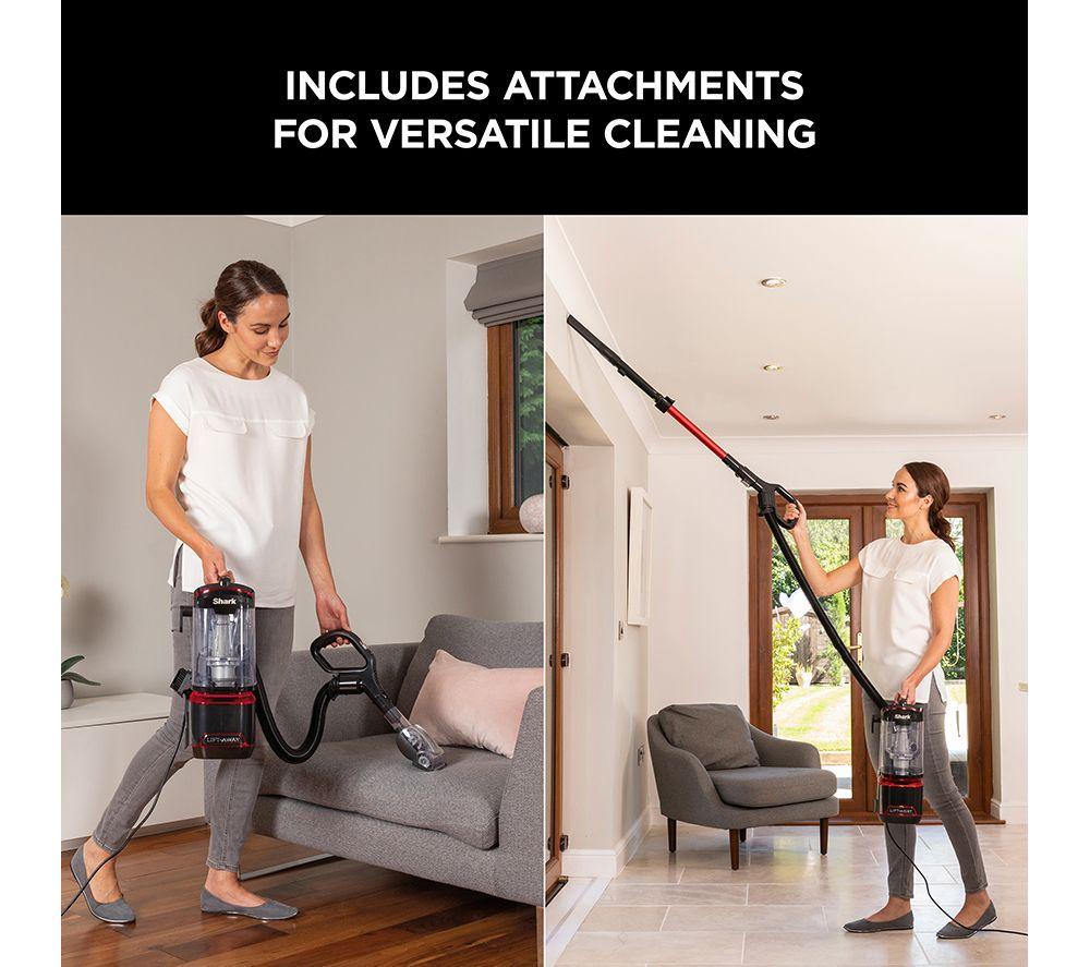 Aspiradora vertical sin bolsa SHARK Lift-Away con TruePet NV602UKT - Rojo
