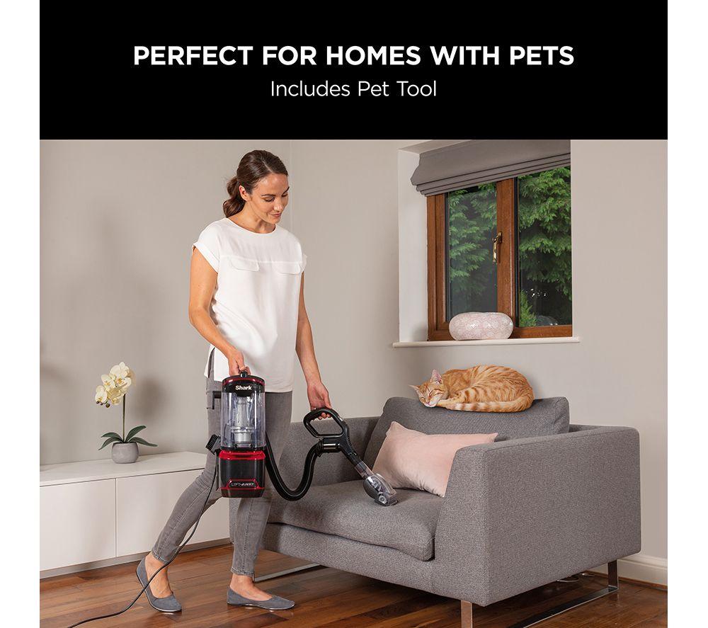 Aspiradora vertical sin bolsa SHARK Lift-Away con TruePet NV602UKT - Rojo
