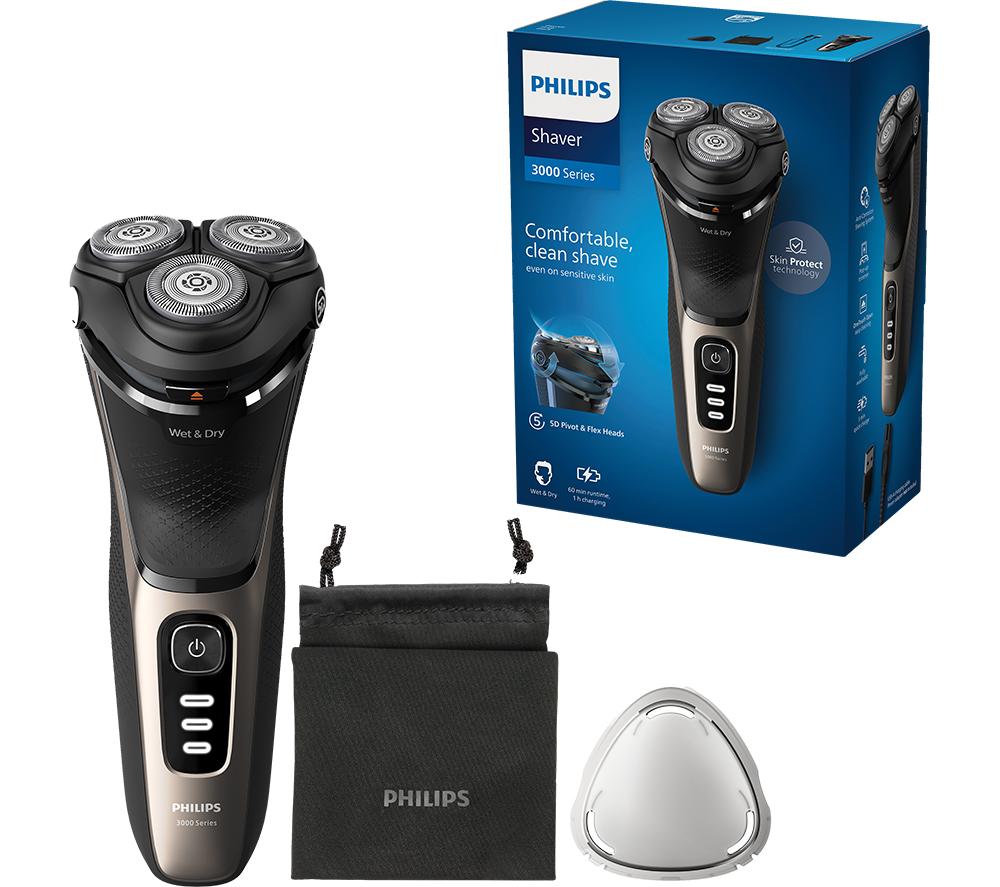 PHILIPS Series 3000 S3242/12 Wet & Dry Rotary Shaver - Black