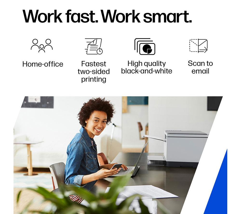 HP LaserJet M234DW Mono All-in-One Wireless Laser Printer | Scan & Copy | Auto Double-Sided Printing