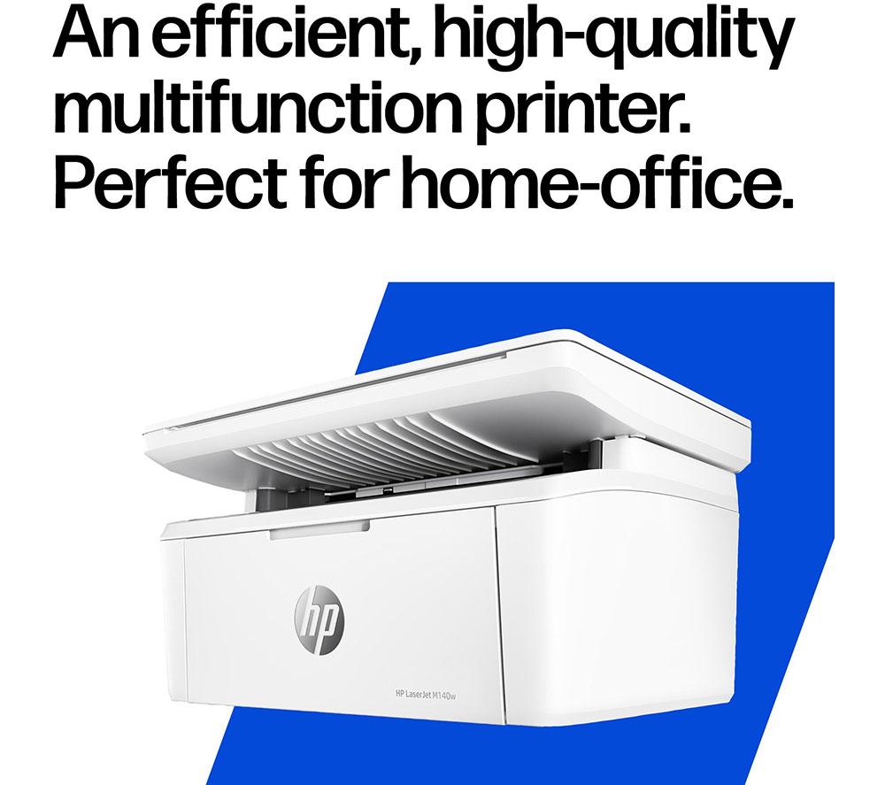 HP LaserJet M140W Mono All-in-One Wireless Laser Printer | Scan & Copy | Compact Design | WiFi Print