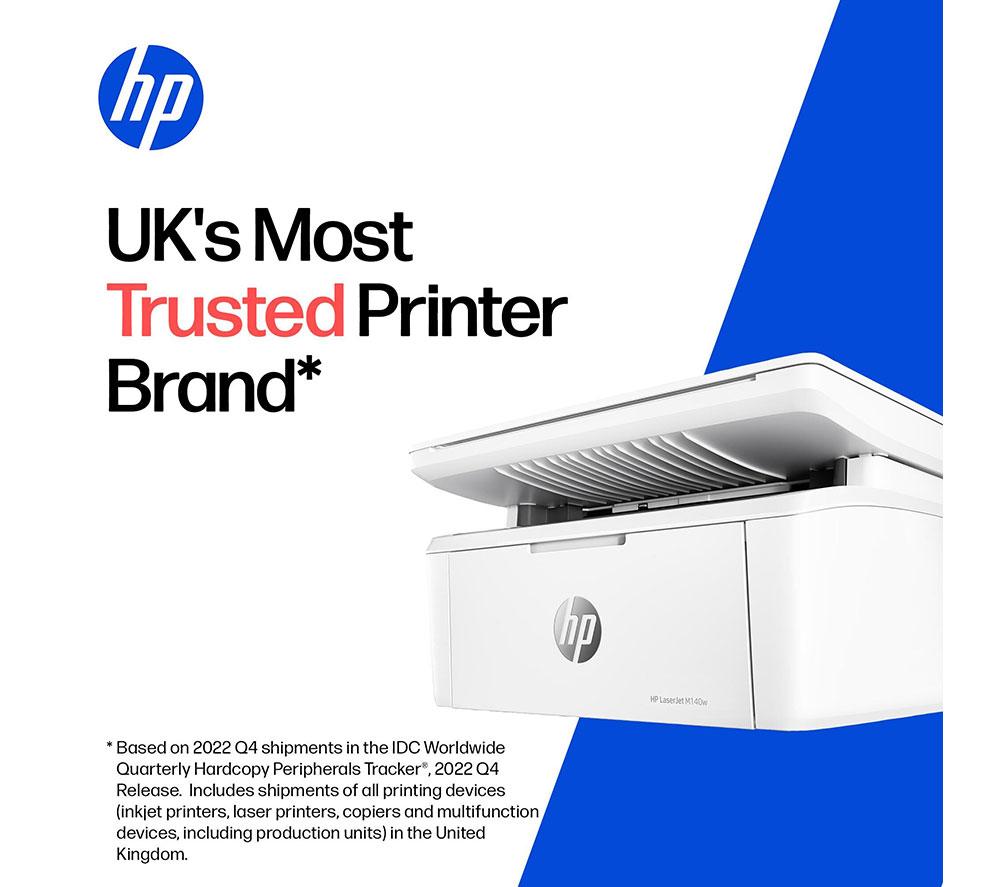 HP LaserJet M140W Mono All-in-One Wireless Laser Printer | Scan & Copy | Compact Design | WiFi Print