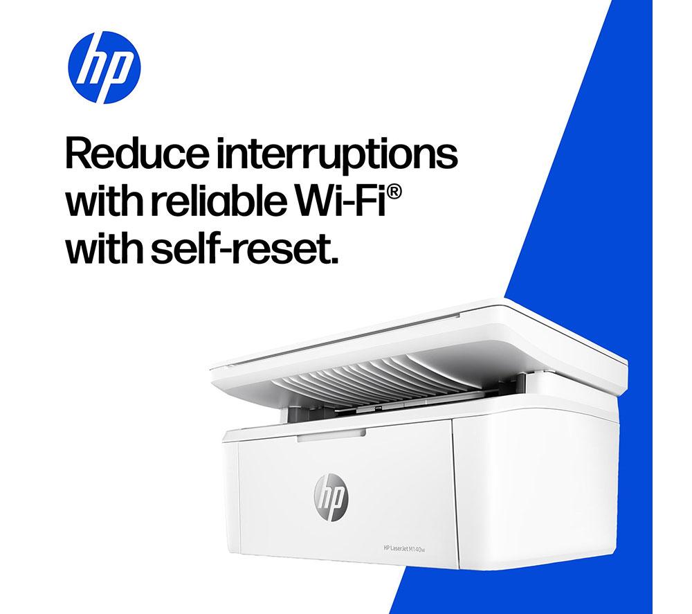 Impresora láser inalámbrica monocromo multifunción HP LaserJet M140W | Escanear y copiar | Diseño compacto | Impresión WiFi