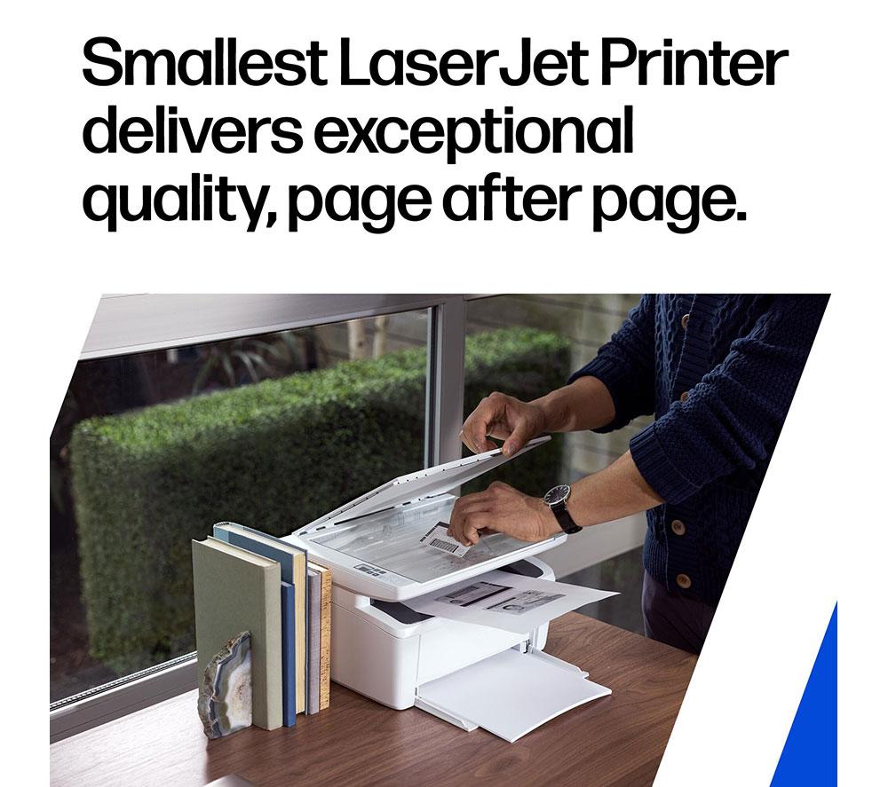 Impresora láser inalámbrica monocromo multifunción HP LaserJet M140W | Escanear y copiar | Diseño compacto | Impresión WiFi