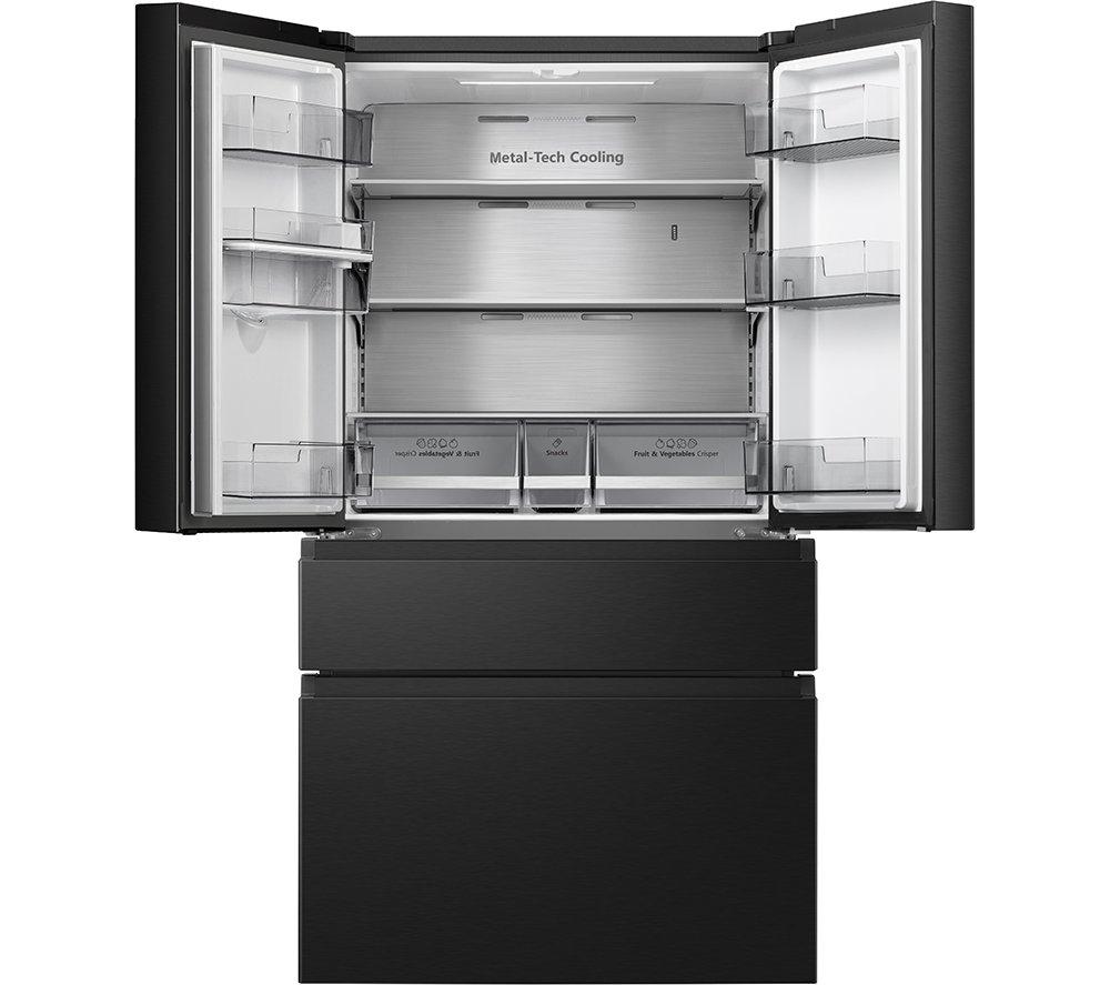 Frigorífico combi HISENSE PureFlat RF749N4SWFE - Acero inoxidable negro