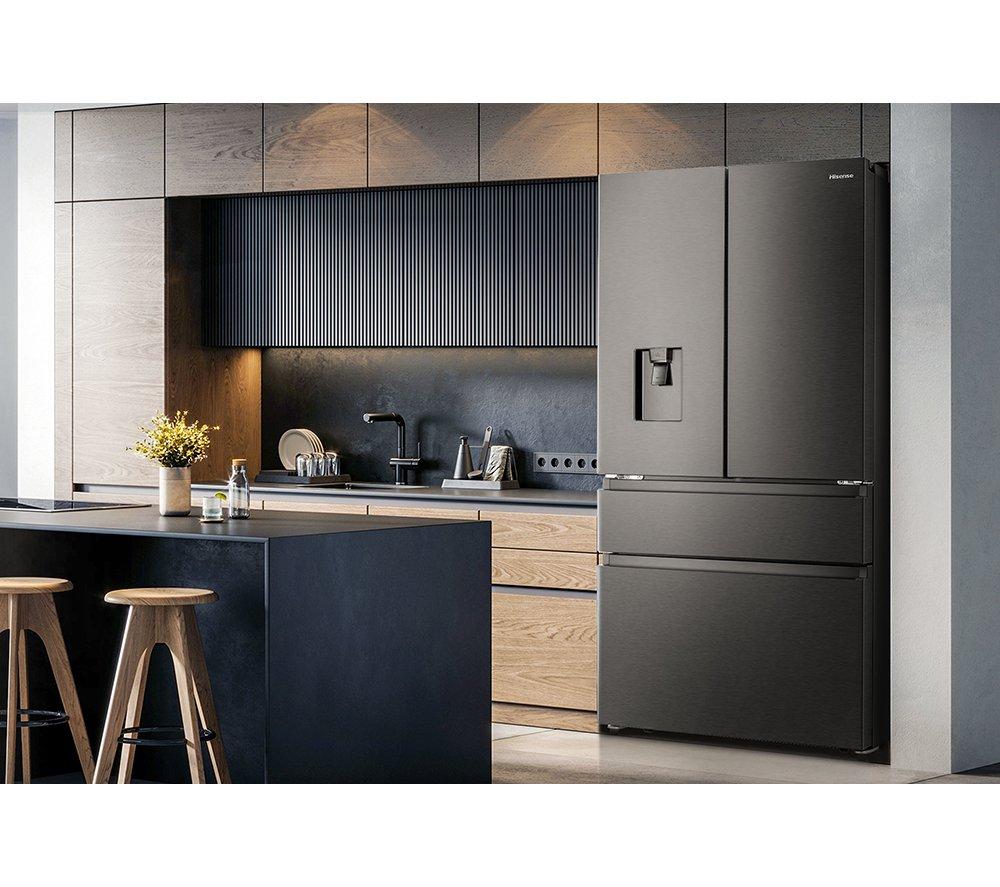 Frigorífico combi HISENSE PureFlat RF749N4SWFE - Acero inoxidable negro