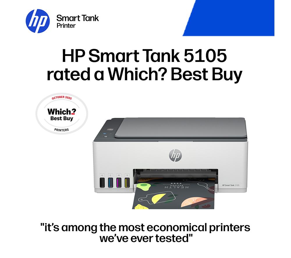 HP Smart Tank 5105 All-in-One Wireless Tank Printer | Home or Office | Up to 3 years of Ink included