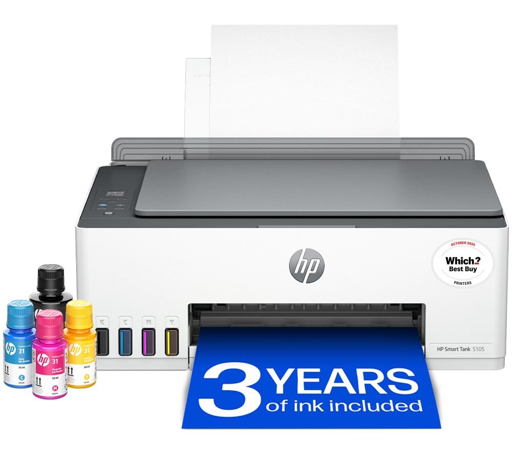 HP Smart Tank 5105 All-in-One Wireless Tank Printer | Home or Office | Up to 3 years of Ink included