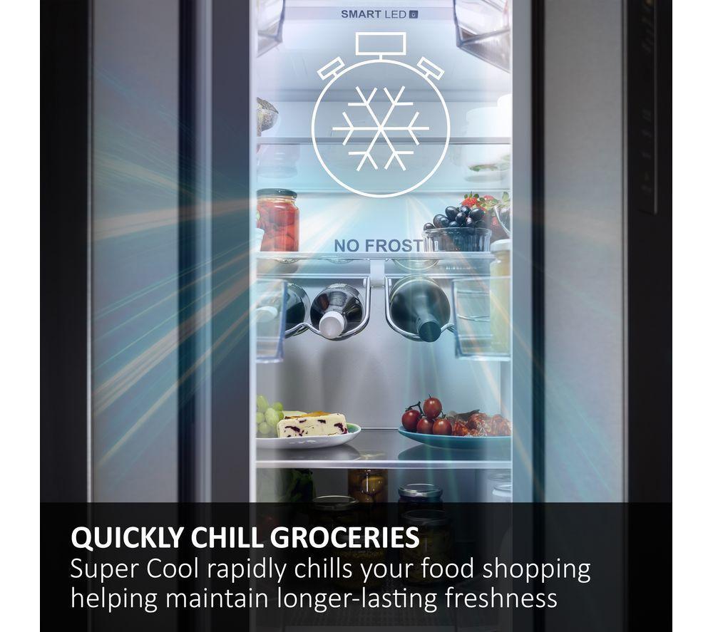 Frigorífico combi inteligente HAIER HDPW5620ANPD 70/30 - Inox platino