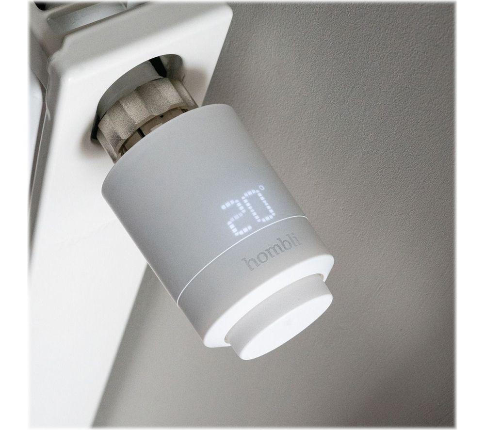 HOMBLI HBPP-0112 Smart Radiator Thermostat Expansion Kit - Pack of 3, White
