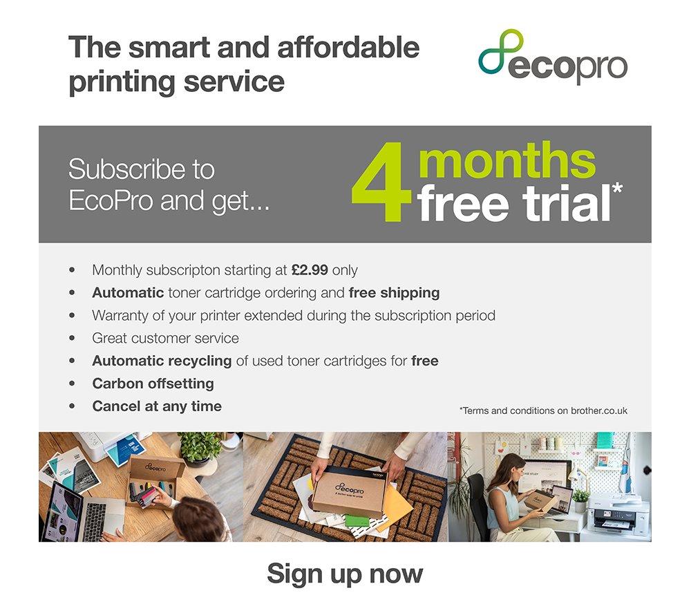 BROTHER EcoPro HLL2400DWE Monochrome Wireless Laser Printer - Black