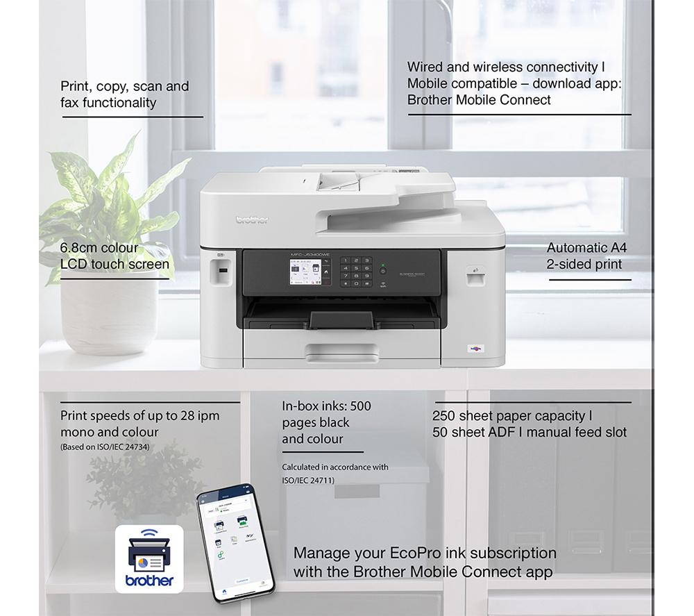 BROTHER EcoPro MFC-J5340DWE All-in-One Wireless Inkjet Printer with Fax