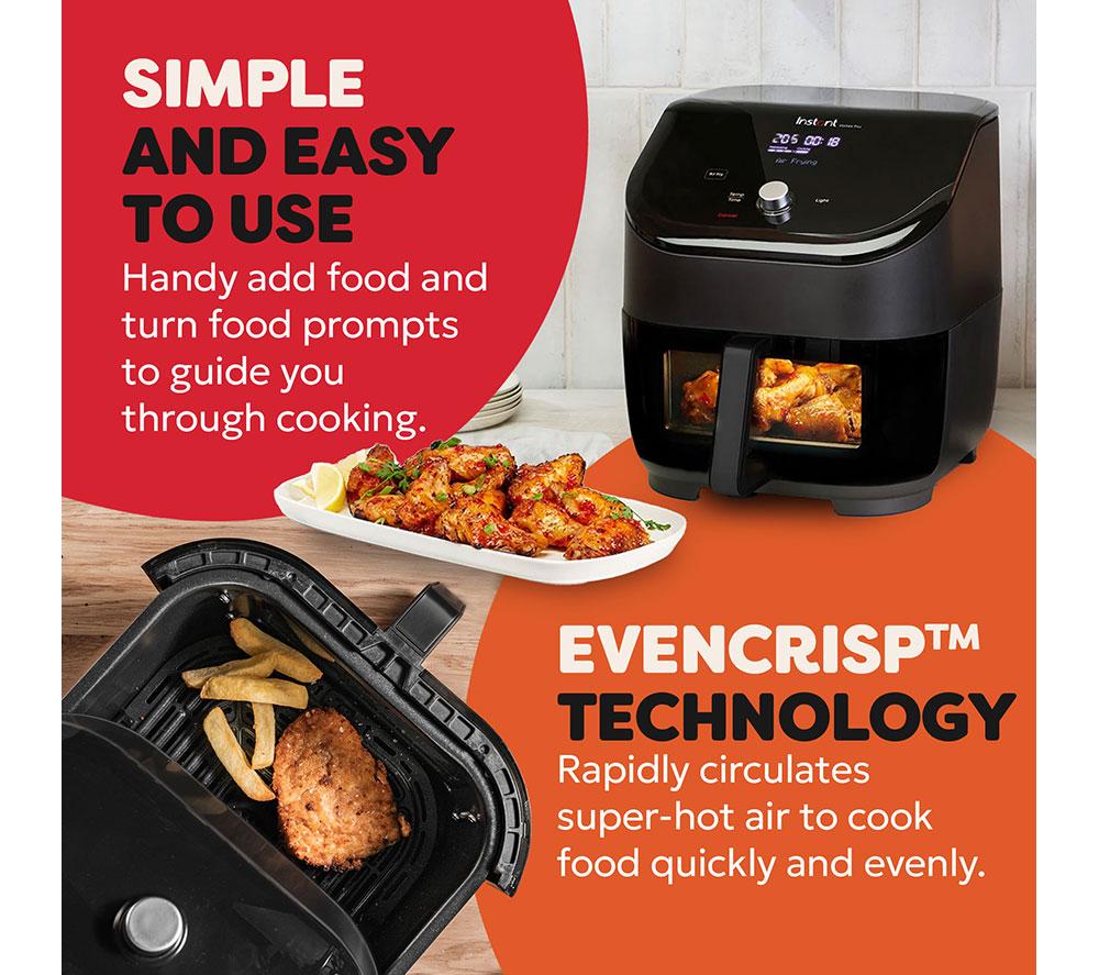 INSTANT POT Vortex Plus ClearCook Air Fryer - Black