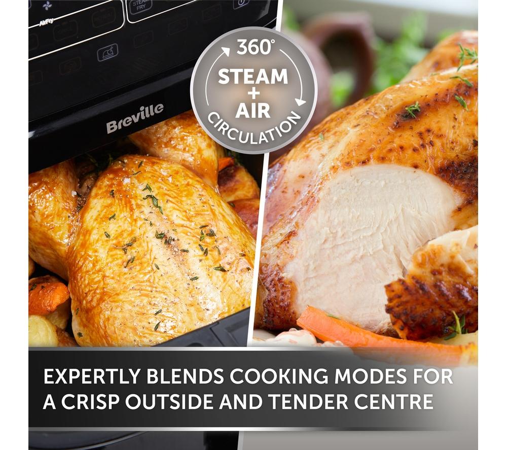 BREVILLE Halo Steam VDF133 Air Fryer - Black
