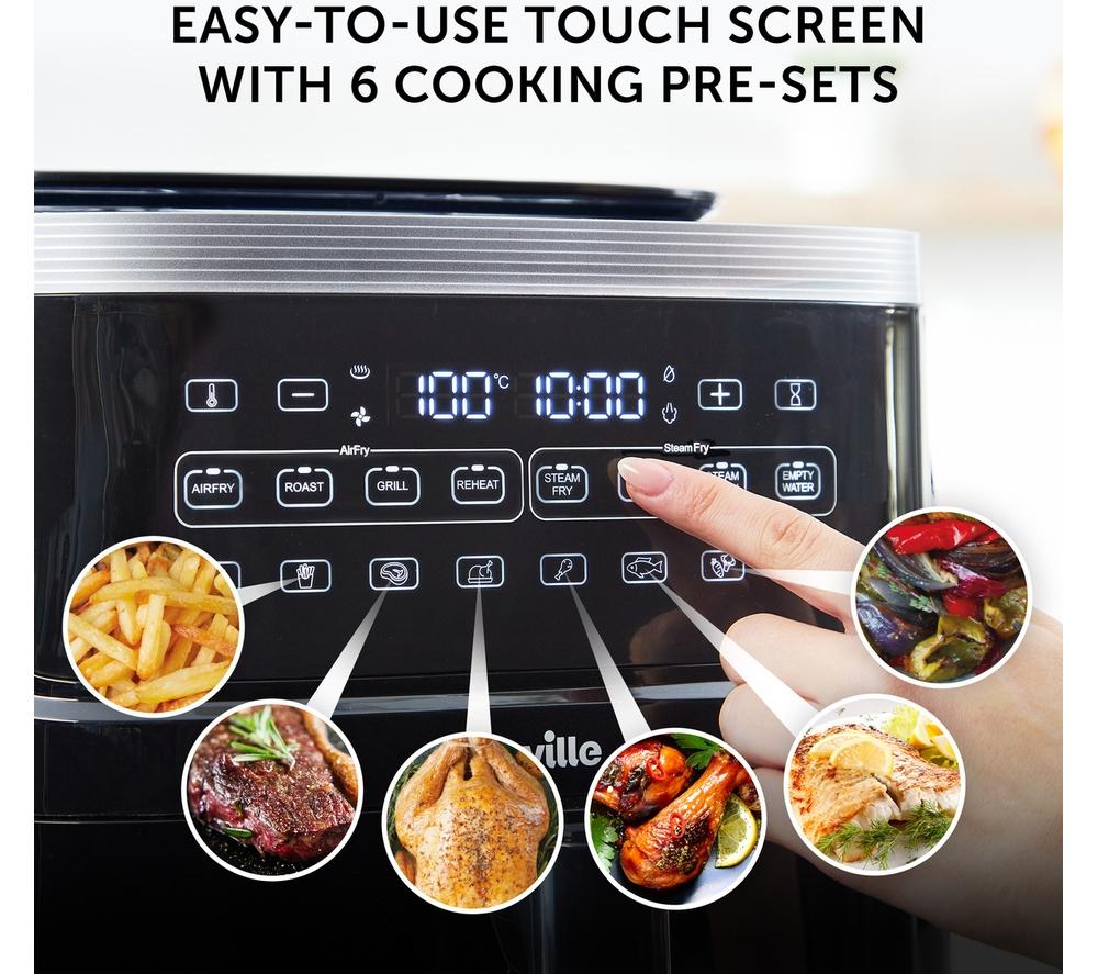 BREVILLE Halo Steam VDF133 Air Fryer - Black