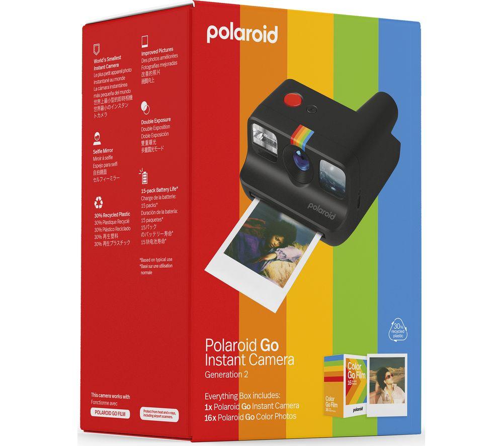 Set de cámara instantánea POLAROID Go Gen 2 - Negro