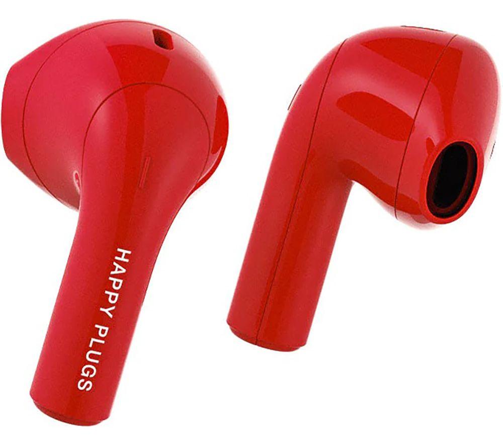 HAPPY PLUGS Joy Wireless Bluetooth Earbuds - Red