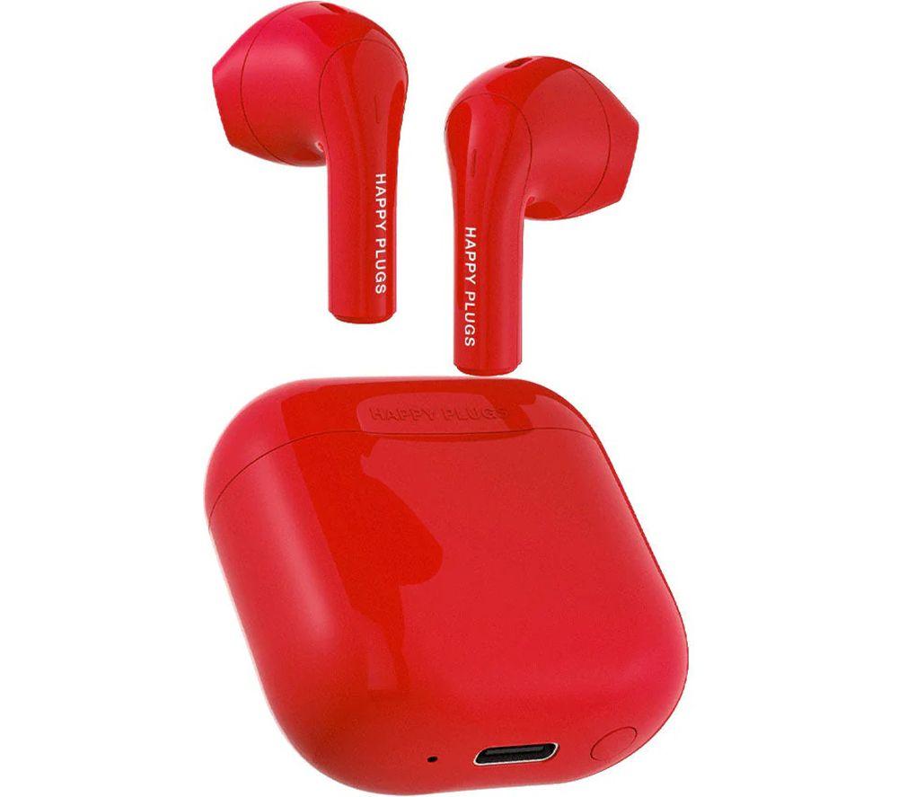 HAPPY PLUGS Joy Wireless Bluetooth Earbuds - Red