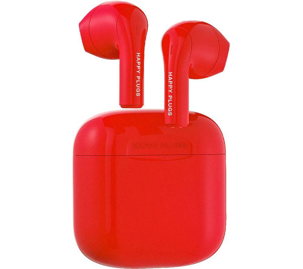 HAPPY PLUGS Joy Wireless Bluetooth Earbuds - Red