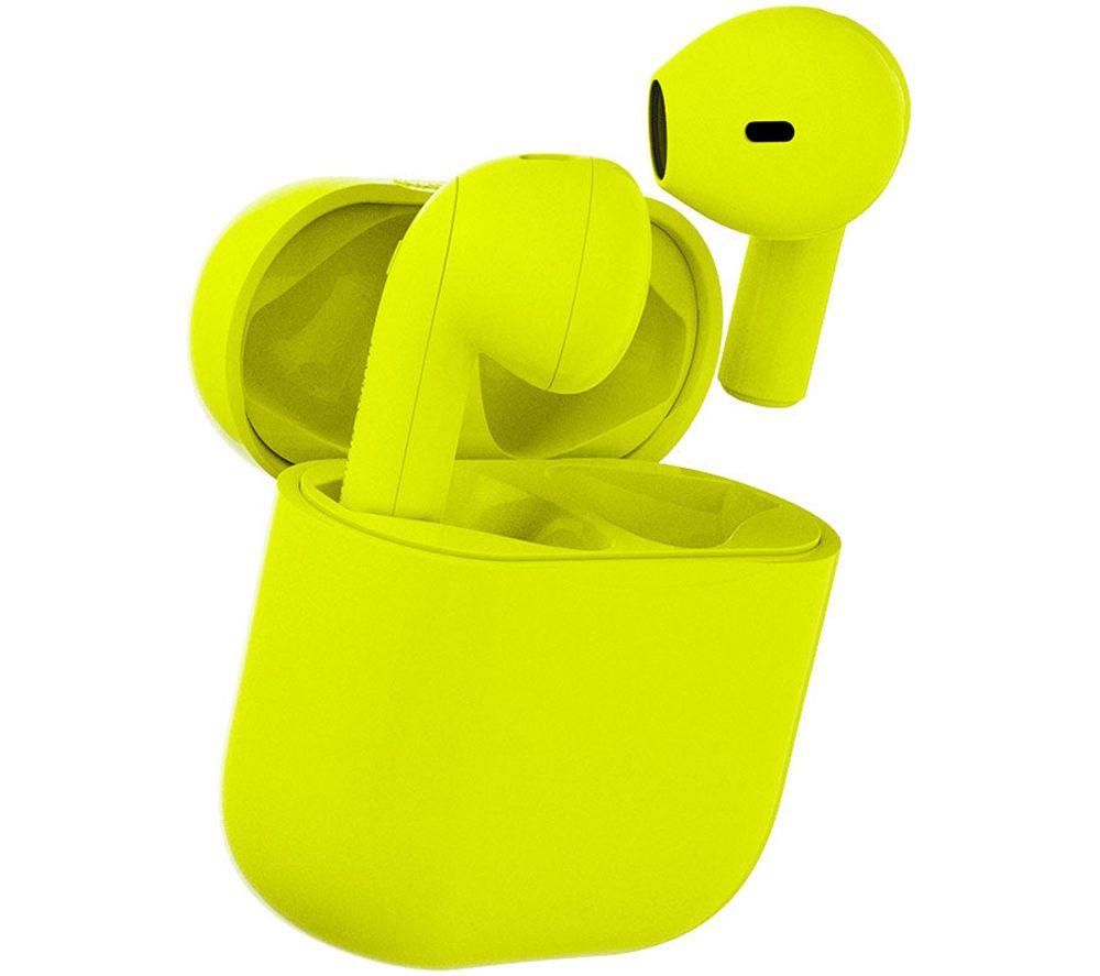 Audífonos Inalámbricos Bluetooth HAPPY PLUGS Joy - Amarillo Neón