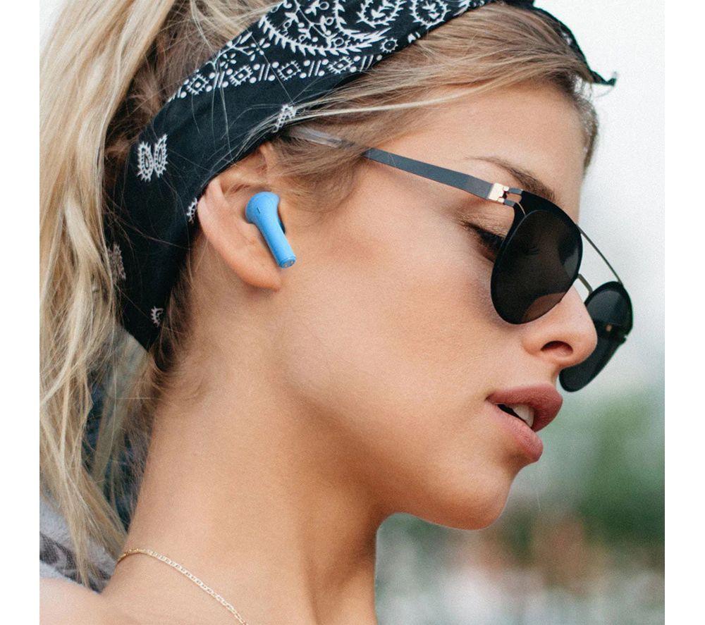 HAPPY PLUGS Audífonos Inalámbricos Bluetooth Joy - Azul
