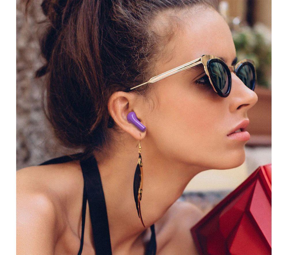 HAPPY PLUGS Joy Wireless Bluetooth Earbuds - Purple