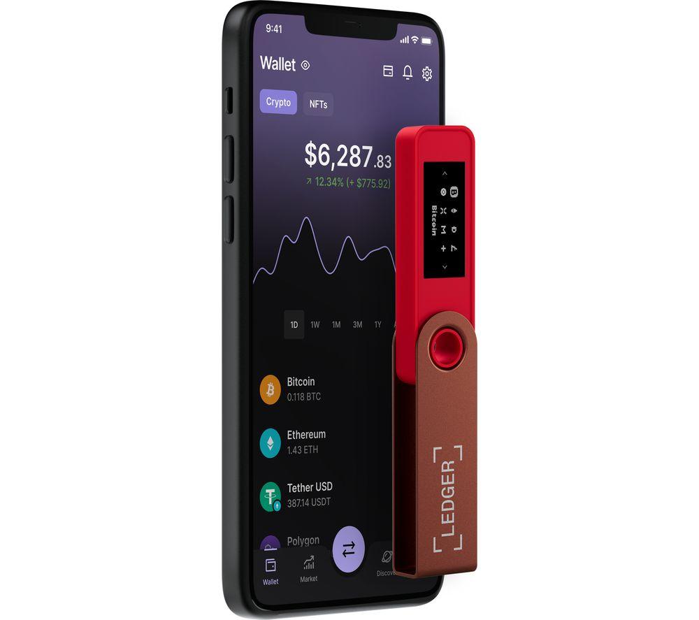 LEDGER Nano S Plus Hardware Wallet - Ruby Red