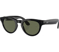 RAY-BAN Meta Headliner (Standard) Smart Glasses - Shiny Black, Polarised G15 Green